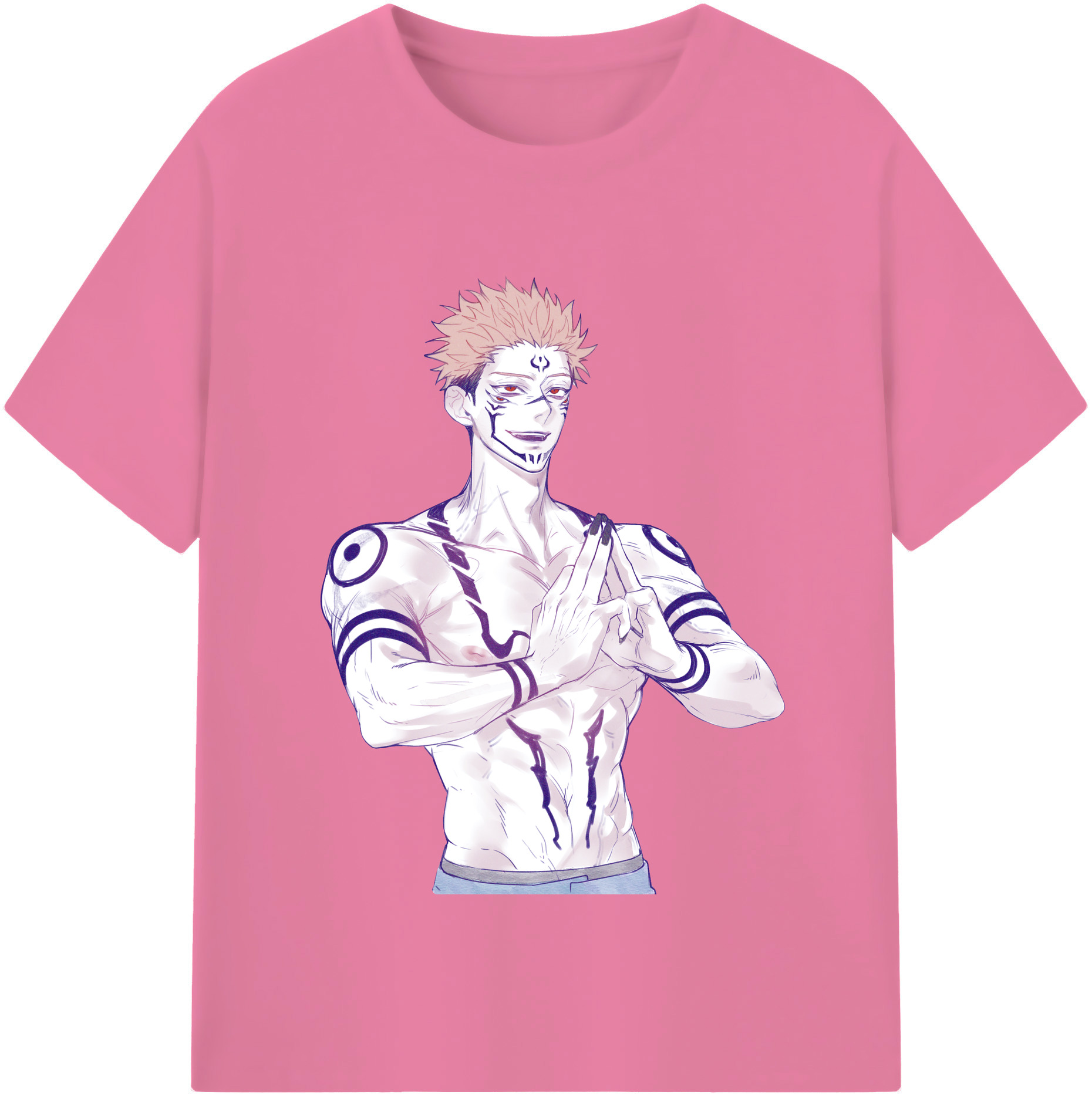 （画像用） 呪術廻戦 Jujutsu Kaisen 綿100％半袖Tシャツ（フロントプリント）